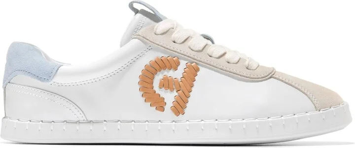 Cole Haan Women's GrandPrÃ¸ Acelia Sneakers - White, Silver Birch Suede - Image 3