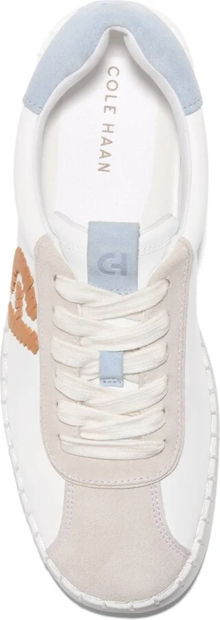 Cole Haan Women's GrandPrÃ¸ Acelia Sneakers - White, Silver Birch Suede - Image 4