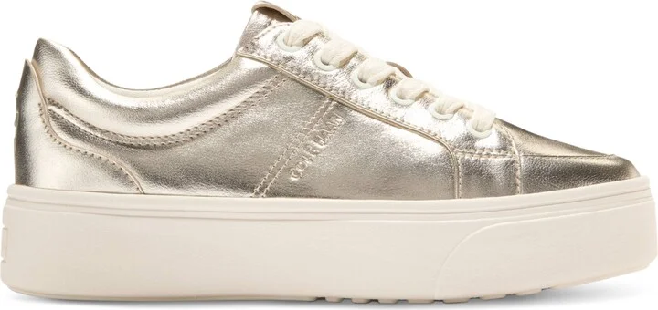 Cole Haan Women's Grandpro Max Platform Sneakers - Soft Gold Metallic, Ivory - Image 2