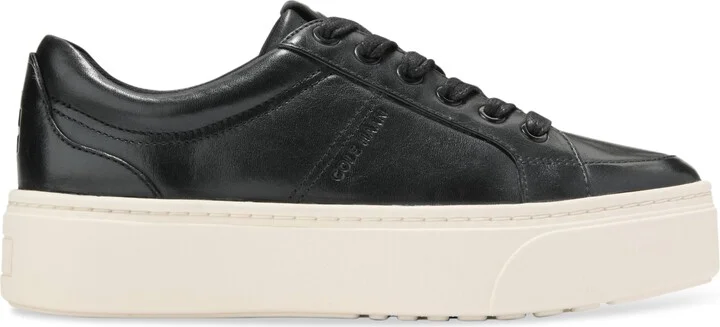 Cole Haan Women's Grandpro Max Platform Sneakers - Soft Gold Metallic, Ivory - Image 6