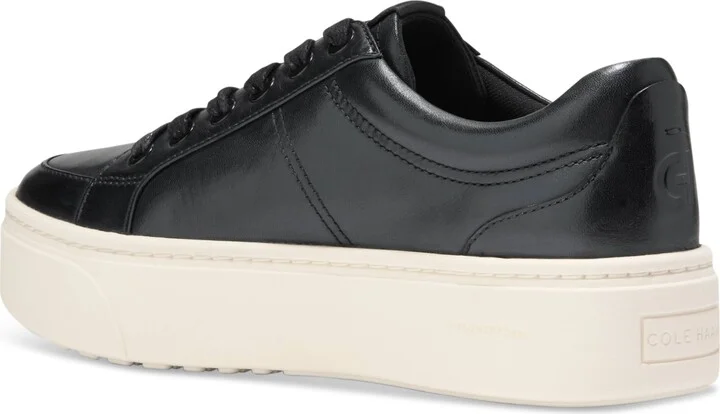 Cole Haan Women's Grandpro Max Platform Sneakers - Soft Gold Metallic, Ivory - Image 7