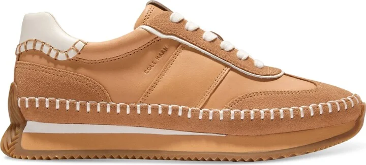 Cole Haan Women's Grandpro Premier Runner Sneakers - Biscuit, Suede, Ivory - Image 2