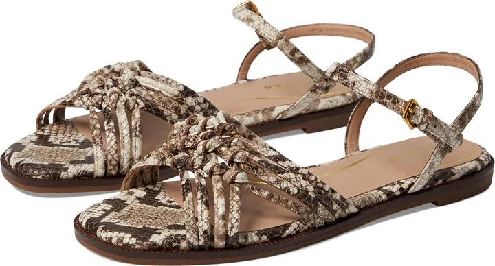 Sandollar Snake Print Leather