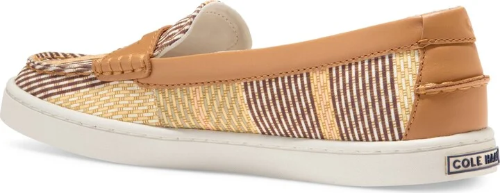 Cole Haan Women's Nantucket Penny Loafer Flats - Dutch Blue Suede, White - Image 7