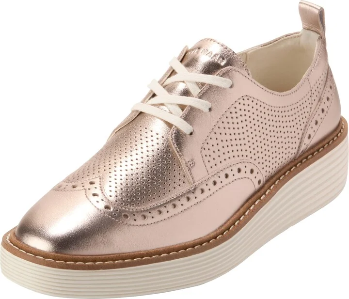 Cole Haan Women's Originalgrand Platform Wingtip Oxfords
