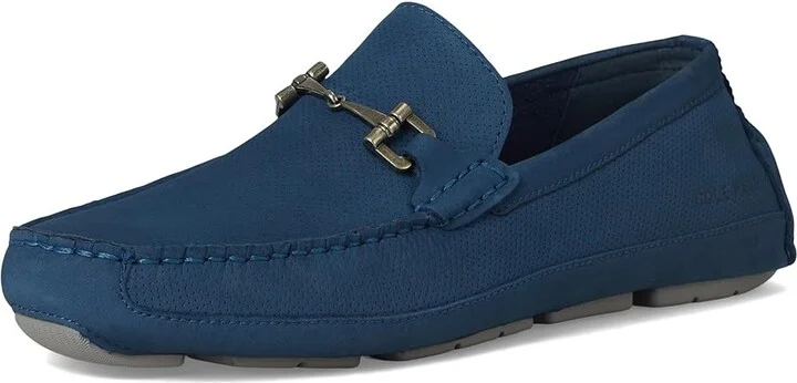 Cole Haan Wyatt Bit Driver Men's Shoes Big Dipper Nubuck/Sea Stone : 13 D - Medium, Leather - Image 5