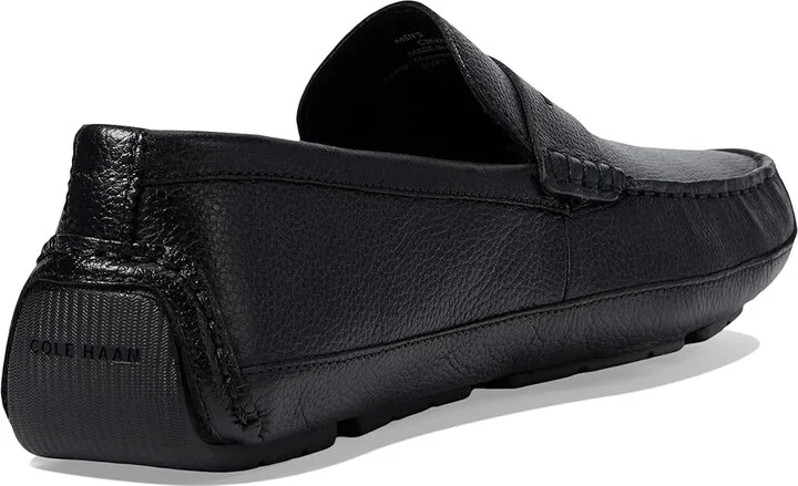 Cole Haan Wyatt Penny Driver Men's Shoes Black/Black : 10.5 D - Medium, Leather - Image 4