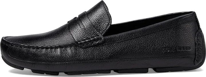 Cole Haan Wyatt Penny Driver Men's Shoes Black/Black : 10.5 D - Medium, Leather - Image 6