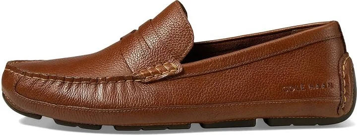 Cole Haan Wyatt Penny Driver Men's Shoes British Tan/Nicotine : 13 D - Medium, Leather - Image 6