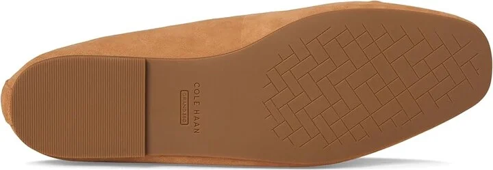 Cole Haan Yara Soft Ballet Women's Flat Shoes Biscuit Suede : 10.5 B - Medium, Leather - Image 3