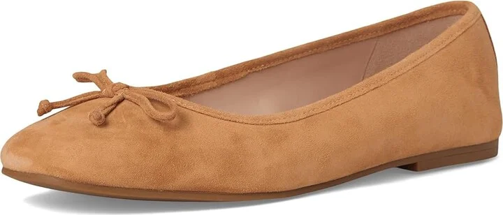 Cole Haan Yara Soft Ballet Women's Flat Shoes Biscuit Suede : 10.5 B - Medium, Leather - Image 5
