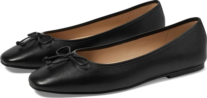 Cole Haan Yara Soft Ballet Women's Flat Shoes Black Leather : 9.5 B - Medium
