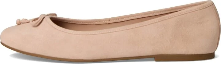 Cole Haan Yara Soft Ballet Women's Flat Shoes Cameo Rose Suede : 10 B - Medium, Leather - Image 6