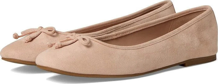 Cole Haan Yara Soft Ballet Women's Flat Shoes Cameo Rose Suede : 10 B - Medium, Leather