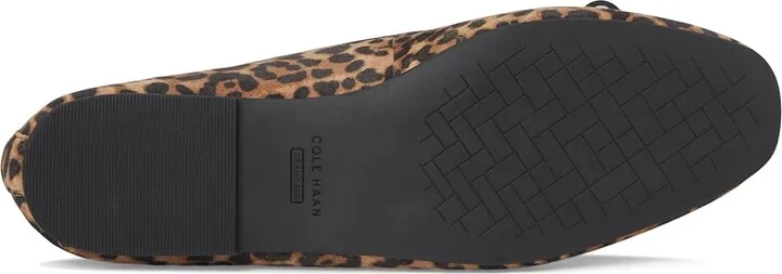 Cole Haan Yara Soft Ballet Women's Flat Shoes Leopard Print Suede : 9 B - Medium, Leather - Image 3