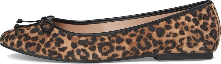 Cole Haan Yara Soft Ballet Women's Flat Shoes Leopard Print Suede : 9 B - Medium, Leather - Image 6