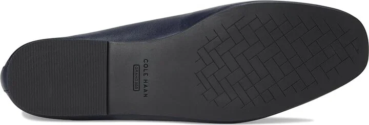 Cole Haan Yara Soft Ballet Women's Flat Shoes Midnight Moon Leather : 7 B - Medium - Image 3