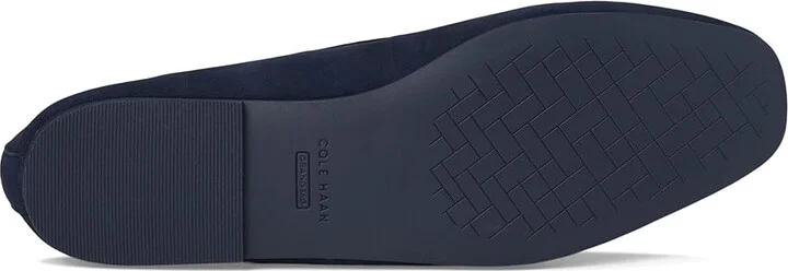 Cole Haan Yara Soft Ballet Women's Flat Shoes Midnight Navy Suede : 9.5 B - Medium, Leather - Image 3