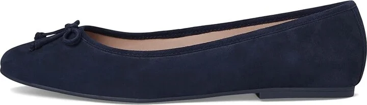 Cole Haan Yara Soft Ballet Women's Flat Shoes Midnight Navy Suede : 9.5 B - Medium, Leather - Image 6
