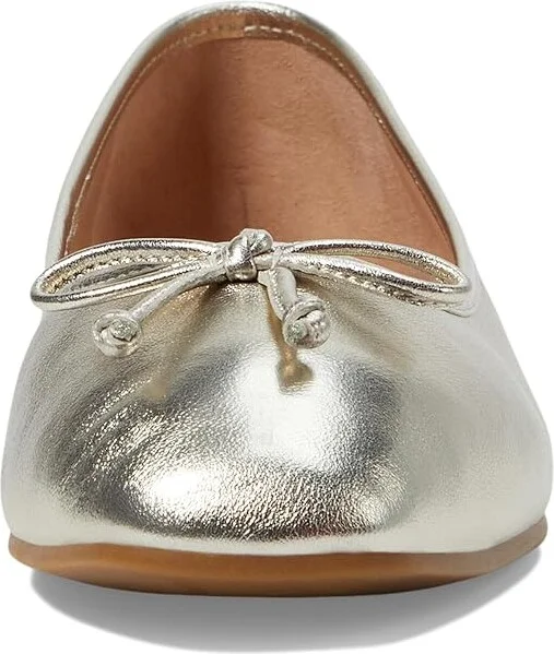 Cole Haan Yara Soft Ballet Women's Flat Shoes Soft Gold Leather : 7.5 B - Medium - Image 2
