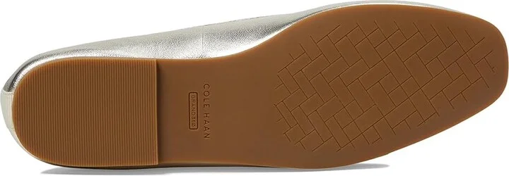 Cole Haan Yara Soft Ballet Women's Flat Shoes Soft Gold Leather : 7.5 B - Medium - Image 3