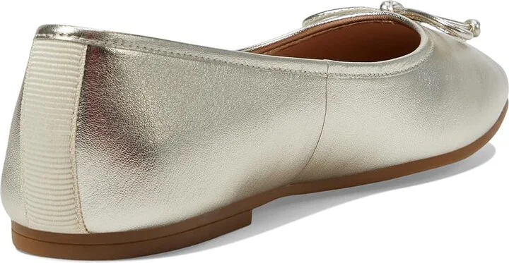 Cole Haan Yara Soft Ballet Women's Flat Shoes Soft Gold Leather : 7.5 B - Medium - Image 4