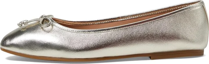 Cole Haan Yara Soft Ballet Women's Flat Shoes Soft Gold Leather : 7.5 B - Medium - Image 6