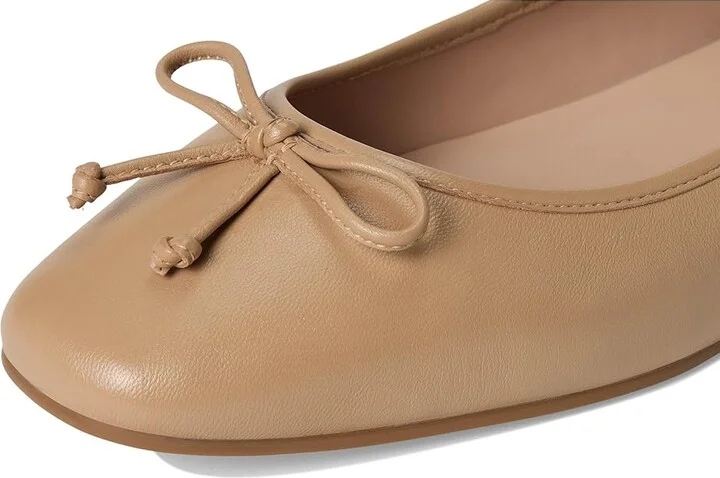 Cole Haan Yara Soft Ballet Women's Flat Shoes Tuscan Sand Leather : 6 B - Medium - Image 7