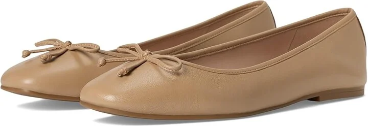 Cole Haan Yara Soft Ballet Women's Flat Shoes Tuscan Sand Leather : 6 B - Medium