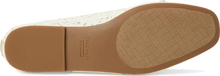 Cole Haan Yara Soft Ballet Women's Flat Shoes Vanilla Custard Floral Print Textile : 8.5 B - Medium, Leather - Image 3