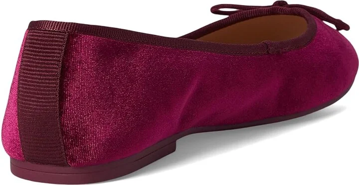 Cole Haan Yara Soft Ballet Women's Flat Shoes Wine Velvet : 9.5 B - Medium, Leather - Image 4