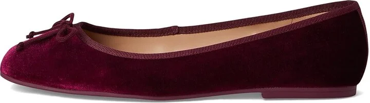 Cole Haan Yara Soft Ballet Women's Flat Shoes Wine Velvet : 9.5 B - Medium, Leather - Image 6