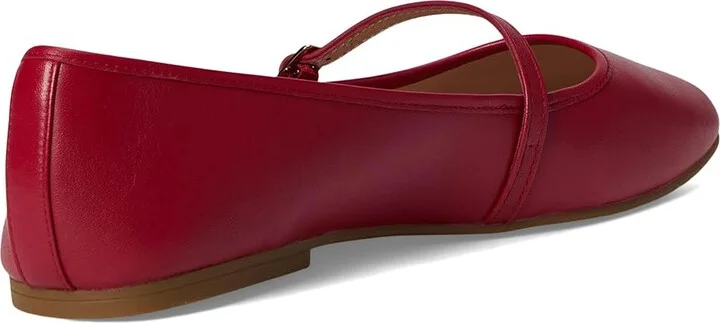 Cole Haan Yelena Maryjane Ballets Women's Flat Shoes Rio Red Leather : 5 B - Medium - Image 4