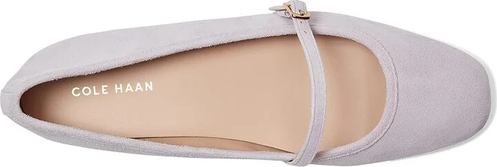 Cole Haan Yelena Maryjane Ballets Women's Flat Shoes Thistle Suede : 8.5 B - Medium, Leather - Image 2