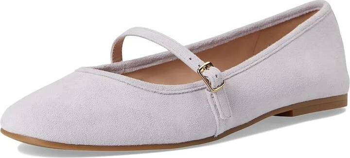 Cole Haan Yelena Maryjane Ballets Women's Flat Shoes Thistle Suede : 8.5 B - Medium, Leather - Image 5