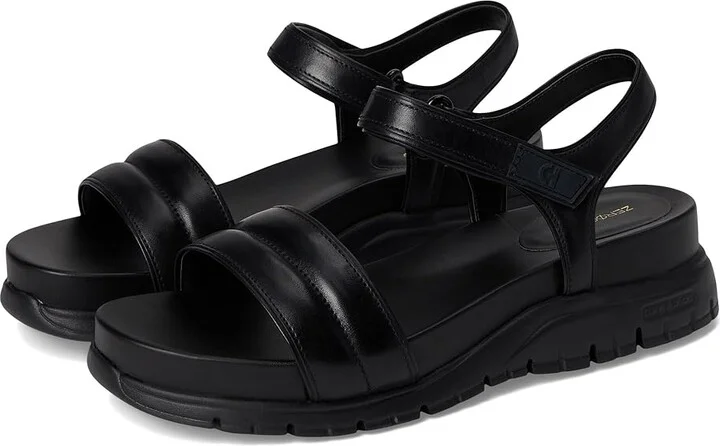 Cole Haan Zerogrand Ankle Strap Sandals Women's Sandals Black/Black : 11 B - Medium, Synthetic