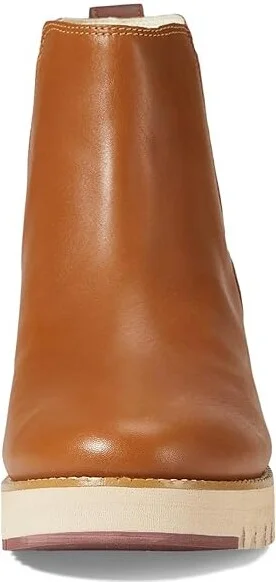 Cole Haan Zerogrand City Wedge Boot Waterproof Women's Shoes Waterproof British Tan : 10 B - Medium, Leather - Image 2