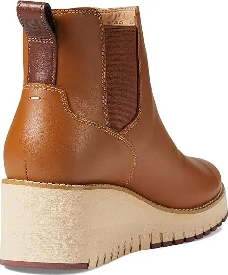 Cole Haan Zerogrand City Wedge Boot Waterproof Women's Shoes Waterproof British Tan : 10 B - Medium, Leather - Image 4