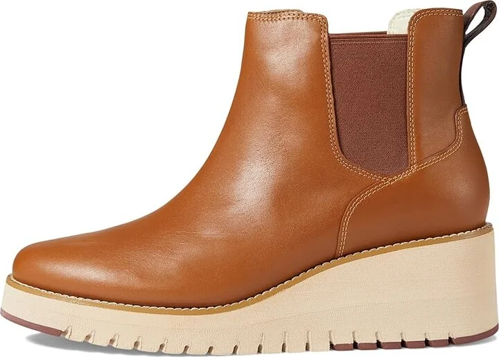Cole Haan Zerogrand City Wedge Boot Waterproof Women's Shoes Waterproof British Tan : 10 B - Medium, Leather - Image 5