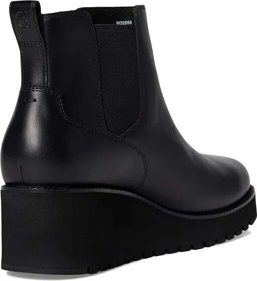 Cole Haan Zerogrand City Wedge Boot Women's Boots Black/Black Waterproof : 10.5 B - Medium, Leather - Image 4