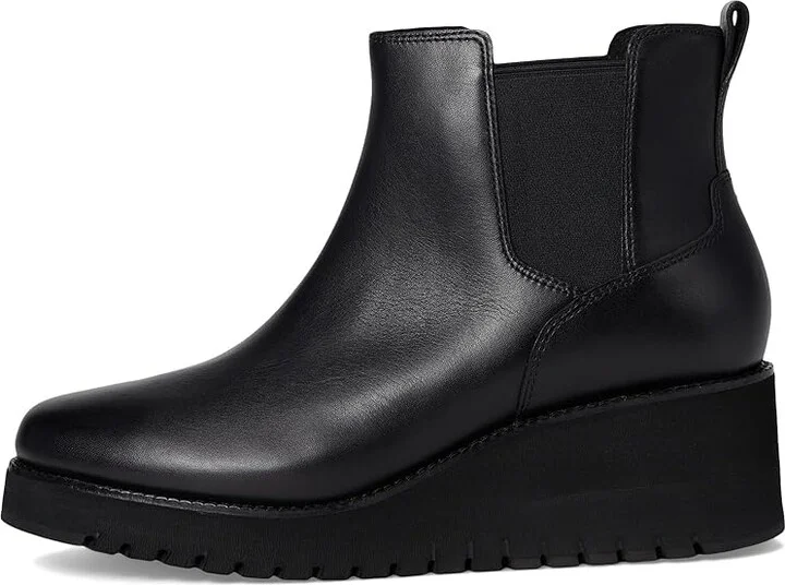 Cole Haan Zerogrand City Wedge Boot Women's Boots Black/Black Waterproof : 10.5 B - Medium, Leather - Image 6