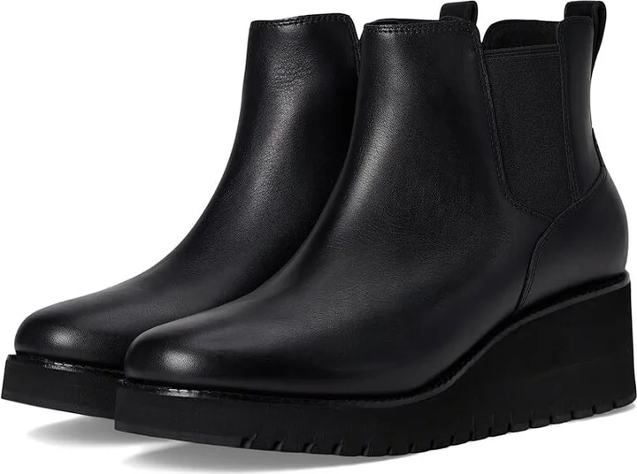 Cole Haan Zerogrand City Wedge Boot Women's Boots Black/Black Waterproof : 10.5 B - Medium, Leather