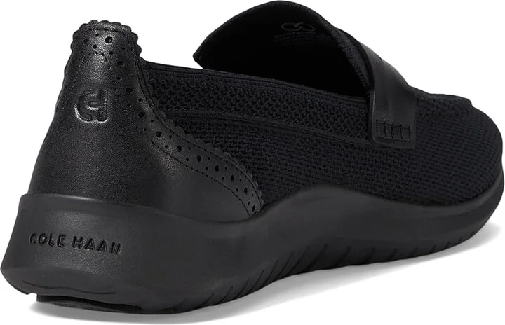 Cole Haan Zerogrand Meritt Stitchlite Loafers Women's Flat Shoes Black Knit/Black : 7.5 C - Wide, Leather - Image 4