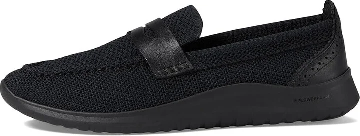 Cole Haan Zerogrand Meritt Stitchlite Loafers Women's Flat Shoes Black Knit/Black : 7.5 C - Wide, Leather - Image 6