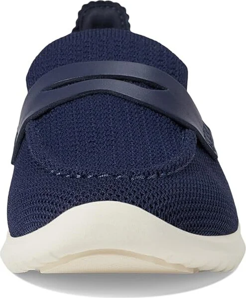 Cole Haan Zerogrand Meritt Stitchlite Loafers Women's Flat Shoes Marine Blue Knit/Ivory : 5.5 B - Medium, Leather - Image 5