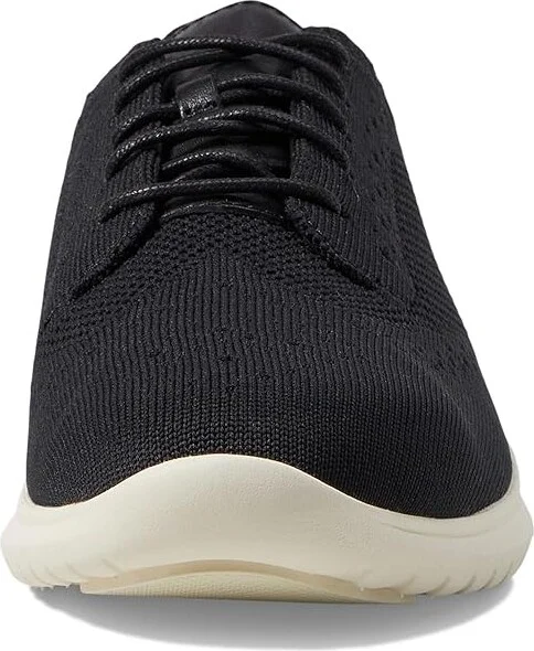 Cole Haan Zerogrand Meritt Stitchlite Oxford Women's Flat Shoes Black Knit/Leather/Ivory : 5.5 B - Medium - Image 5