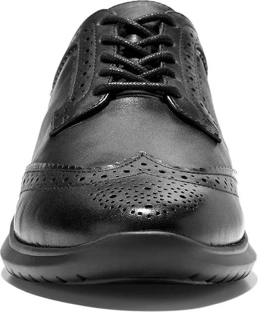 Cole Haan Zerogrand Meritt Wing Tip Oxford Women's Flat Shoes Black/Black : 10 B - Medium, Synthetic - Image 4