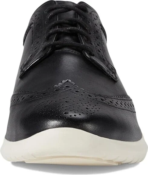 Cole Haan Zerogrand Meritt Wing Tip Oxford Women's Flat Shoes Black/Ivory : 6 B - Medium, Synthetic - Image 5