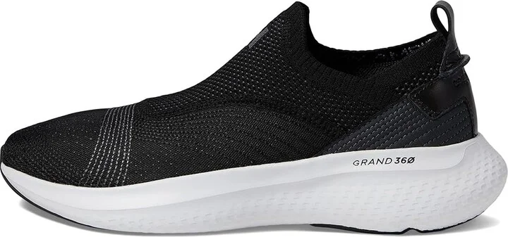 Cole Haan Zerogrand Motion Connect Women's Shoes Black/Gray Pinstripe/Optic White : 7.5 B - Medium, Leather/Rubber - Image 6