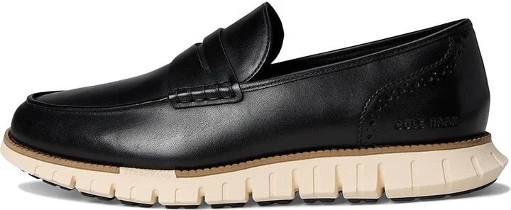 Cole Haan Zerogrand Remastered Penny Loafer Men's Lace-up Boots Black/Natural Tan/Ivory : 7.5 W - Wide - Image 6